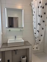 Badezimmer - Ferienwohnung Ostseeblick Lemkenhafen auf Fehmarn - Top-Hundeurlaub