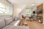 Wohnzimmer - Ferienwohnung Strandliebe - Top-Hundeurlaub