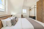 Schlafzimmer - Ferienwohnung Strandliebe - Top-Hundeurlaub
