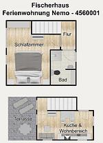 Grundriss - Ferienwohnung Nemo - Top-Hundeurlaub