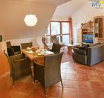 Wohnzimmer - Fischerhaus - Ferienwohnung 11 - Top-Hundeurlaub