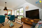 Wohnzimmer - Ferienwohnung Großer Vogelsand - Top-Hundeurlaub