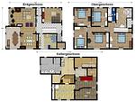 Grundriss - Luxuriöses Ferienhaus Margret Winterberg Stadt mit Sauna, WiFi nah am Skigebiet. - Top-Hundeurlaub