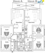 Grundriss - Ferienwohnung 4 - Top-Hundeurlaub