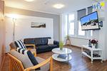 Wohnzimmer - Ferienwohnung Stüürmann - Top-Hundeurlaub