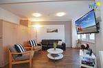 Wohnzimmer - Ferienwohnung Stüürmann - Top-Hundeurlaub