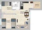 Grundriss - Ferienwohnung 3 - Top-Hundeurlaub