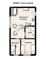 Grundriss - Ferienwohnung 4 - Top-Hundeurlaub
