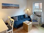 Wohnzimmer der Ferienwohnung Strandlöper in Wittdün auf Amrum - Ferienwohnung *Strandlöper* - Top-Hundeurlaub