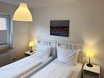 Schlafzimmer der Ferienwohnung Strandlöper in Wittdün auf Amrum - Ferienwohnung *Strandlöper* - Top-Hundeurlaub