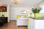 Schlafzimmer - Ferienwohnung An den Linden perfekt für 2 mit Parkplatz - Top-Hundeurlaub