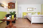 Schlafzimmer - Ferienwohnung An den Linden perfekt für 2 mit Parkplatz - Top-Hundeurlaub