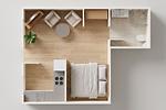 Grundriss - Ferienwohnung An den Linden perfekt für 2 mit Parkplatz - Top-Hundeurlaub