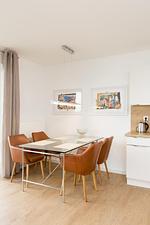 Küche / Küchenzeile - Eckapartment mit 2 Terrassen mit Parkplatz am Haus , Hund erlaubt P7 A5 - Top-Hundeurlaub
