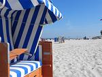 Strandkorb am Badestrand auf Amrum - Ferienwohnung *Therese 8* - Top-Hundeurlaub