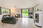 Wohnzimmer - Ferienhaus Zirchow 4 mit Kamin, Terrasse und Garten - Top-Hundeurlaub