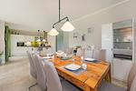 Küche / Küchenzeile - Ferienhaus Zirchow 4 mit Kamin, Terrasse und Garten - Top-Hundeurlaub