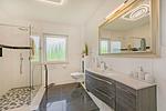 Badezimmer - Ferienhaus Zirchow 4 mit Kamin, Terrasse und Garten - Top-Hundeurlaub