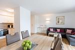 Wohnzimmer - Maisonette-Apartment „Hafenparadies“ am Yachthafen , optional mit Bootsliegeplatz gegen Gebühr .Haus 6 Nr47 - Top-Hundeurlaub
