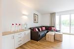 Wohnzimmer - Maisonette-Apartment „Hafenparadies“ am Yachthafen , optional mit Bootsliegeplatz gegen Gebühr .Haus 6 Nr47 - Top-Hundeurlaub