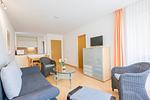 Wohnzimmer - Zwei-Zimmer-Apartment 49/22 - Top-Hundeurlaub