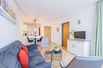 Wohnzimmer - Zwei-Zimmer-Apartment 49/33 - Top-Hundeurlaub