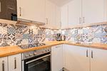 Küche / Küchenzeile - Zwei-Zimmer-Apartment 49/33 - Top-Hundeurlaub