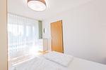 Schlafzimmer - Zwei-Zimmer-Apartment 49/33 - Top-Hundeurlaub
