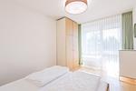 Schlafzimmer - Zwei-Zimmer-Apartment 49/33 - Top-Hundeurlaub