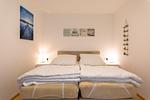 Schlafzimmer - Zwei-Zimmer-Apartment 49/34 - Top-Hundeurlaub