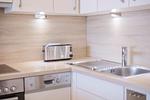 Küche / Küchenzeile - Zwei-Zimmer-Apartment 49/34 - Top-Hundeurlaub