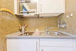 Küche / Küchenzeile - Ein-Zimmer-Apartment 49/37 - Top-Hundeurlaub
