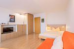 Schlafzimmer - Ein-Zimmer-Apartment 49/41 - Top-Hundeurlaub