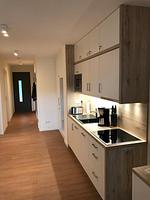 Küche / Küchenzeile - Modernes und helles 2-Zimmer-Apartment in ruhiger Lage.Hund erlaubt .Haus 5 .Nr.29 - Top-Hundeurlaub
