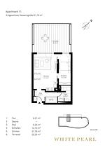 Grundriss - Luxusapartment 0.11 mit Sauna, Strandkorb, Liegen und großer Terrasse - Top-Hundeurlaub