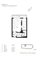 Grundriss - Luxusapartment 2.11 - Top-Hundeurlaub