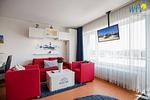Wohnzimmer - Ferienwohnung Küstenkind - Top-Hundeurlaub