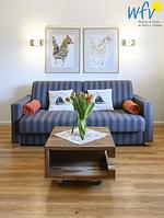 Wohnzimmer - Ferienwohnung Fasanenblick - Top-Hundeurlaub