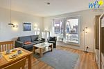 Wohnzimmer - Ferienwohnung Strandburg - Top-Hundeurlaub