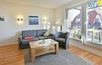 Wohnzimmer - Ferienwohnung Strandburg - Top-Hundeurlaub