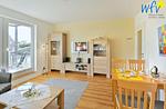 Wohnzimmer - Ferienwohnung Strandburg - Top-Hundeurlaub