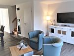 Wohnzimmer - Haus Nr. 35, Ferienhaus Fischerhus - Top-Hundeurlaub