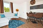 Wohnzimmer - App. MeeresOase nur 350 m zum Meer mit Terrasse - Top-Hundeurlaub