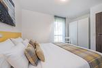 Schlafzimmer - Ferienhaus Sonnenschein EG mit Sauna, Terrasse und Garten - Top-Hundeurlaub