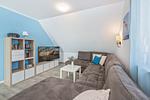 Wohnzimmer - Ferienhaus Himmelblau OG mit Balkon, Garten mit Grillmöglichkeit - Top-Hundeurlaub