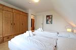 Schlafzimmer - Lütje Emma am Meer Whg. 3 - Top-Hundeurlaub