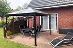 Terrasse - DHH Sienkewitz - Top-Hundeurlaub