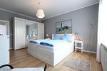 Schlafzimmer - Haus Elisabeth Whg. 2 EG - Top-Hundeurlaub