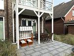 Terrasse - Ferienwohnung *Weiße Düne 9 / Gen Norden* - Top-Hundeurlaub
