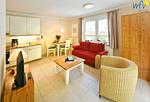 Wohnzimmer - Ferienwohnung 12 - Top-Hundeurlaub